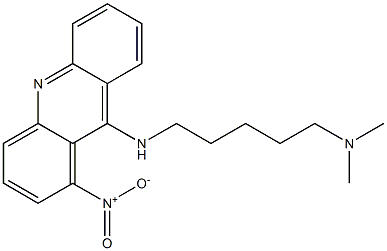 9-(5-Dimethylaminopentylamino)-1-nitroacridine Structure