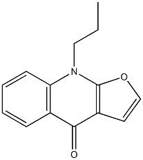 9-Propylfuro[2,3-b]quinolin-4(9H)-one 구조식 이미지