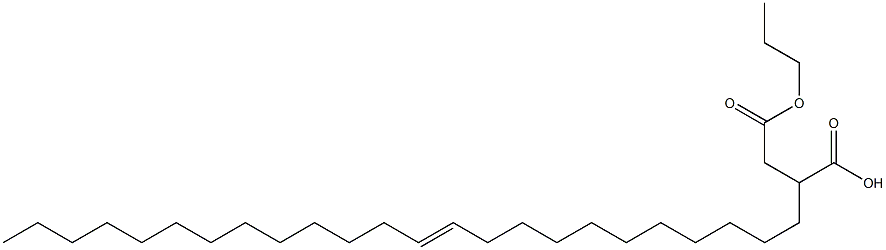 2-(11-Tetracosenyl)succinic acid 1-hydrogen 4-propyl ester 구조식 이미지