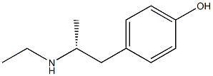 (-)-p-[(R)-2-(Ethylamino)propyl]phenol 구조식 이미지