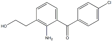 2-Amino-4'-chloro-3-(2-hydroxyethyl)benzophenone 구조식 이미지