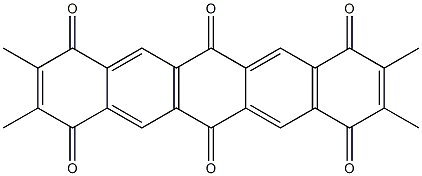 2,3,9,10-Tetramethylpentacene-1,4,6,8,11,13-hexone 구조식 이미지