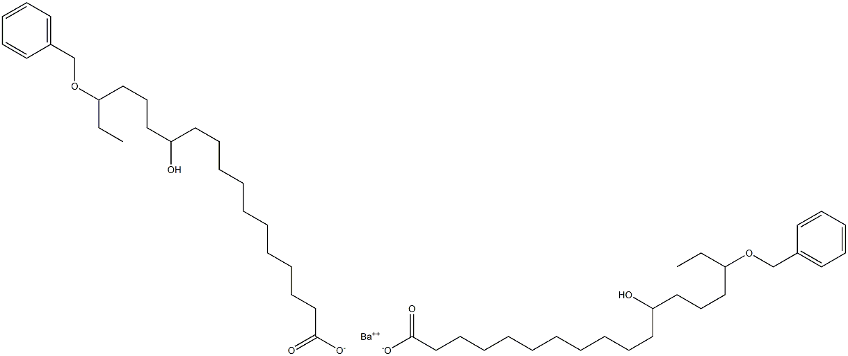 Bis(16-benzyloxy-12-hydroxystearic acid)barium salt Structure