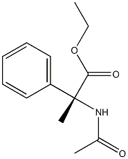 [R,(-)]-2-Acetylamino-2-(phenyl)propionic acid ethyl ester Structure