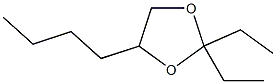 2,2-Diethyl-4-butyl-1,3-dioxolane 구조식 이미지