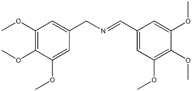 3,4,5-Trimethoxy-N-(3,4,5-trimethoxybenzyl)benzenemethanimine Structure