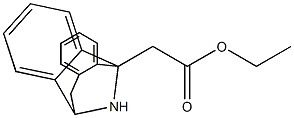 5-(Ethoxycarbonylmethyl)-10,11-dihydro-5H-dibenzo[a,d]cyclohepten-5,10-imine 구조식 이미지