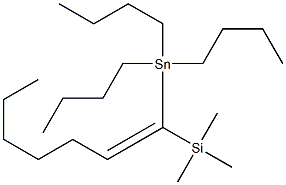 (Z)-1-(Tributylstannyl)-1-(trimethylsilyl)-1-heptene Structure