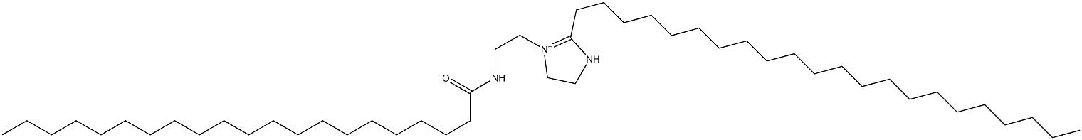 2-Docosyl-1-[2-(henicosanoylamino)ethyl]-1-imidazoline-1-ium Structure