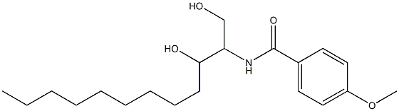 N-(1,3-Dihydroxydodecan-2-yl)-4-methoxybenzamide Structure