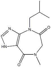 1,4,6,7-Tetrahydro-4-isobutyl-7-methylimidazo[4,5-e][1,4]diazepine-5,8-dione 구조식 이미지