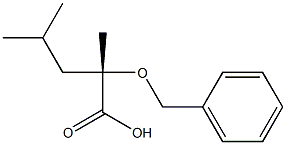 (2S)-2-Benzyloxy-2,4-dimethylvaleric acid 구조식 이미지