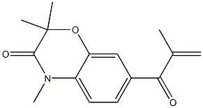 2,2,4-Trimethyl-7-methacryloyl-4H-1,4-benzoxazin-3(2H)-one Structure