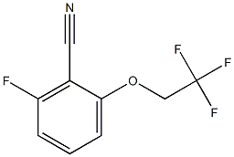 2-(2,2,2-Trifluoroethoxy)-6-fluorobenzonitrile Structure