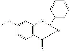 2,3-Epoxy-2,3-dihydro-7-methoxyflavone 구조식 이미지