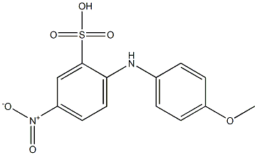 2-(p-Anisidino)-5-nitrobenzenesulfonic acid Structure