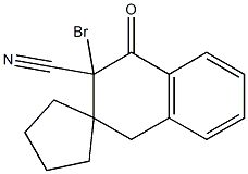 3-Bromo-3-cyanospiro[naphthalene-2(1H),1'-cyclopentan]-4(3H)-one Structure