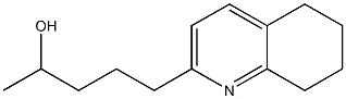 5,6,7,8-Tetrahydro-2-(4-hydroxypentyl)quinoline 구조식 이미지