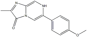 6-(4-Methoxyphenyl)-2-methylimidazo[1,2-a]pyrazin-3(7H)-one Structure