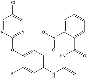 1-(2-Nitrobenzoyl)-3-[4-[(5-chloro-2-pyrimidinyl)oxy]-3-fluorophenyl]urea Structure