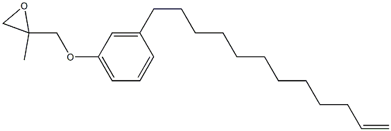 3-(11-Dodecenyl)phenyl 2-methylglycidyl ether 구조식 이미지