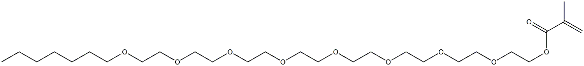 Methacrylic acid (3,6,9,12,15,18,21,24-octaoxahentriacontan-1-yl) ester 구조식 이미지