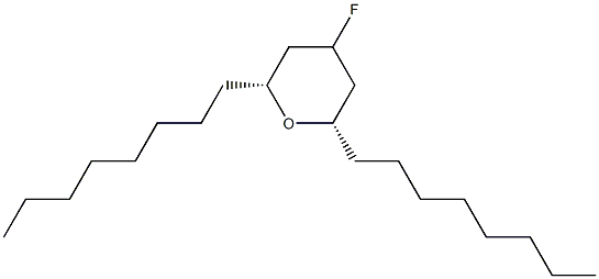 (2R,6S)-4-Fluoro-2,6-dioctyltetrahydro-2H-pyran Structure