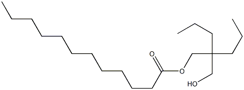 Dodecanoic acid 2-(hydroxymethyl)-2-propylpentyl ester 구조식 이미지