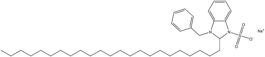 1-Benzyl-2,3-dihydro-2-tricosyl-1H-benzimidazole-3-sulfonic acid sodium salt Structure