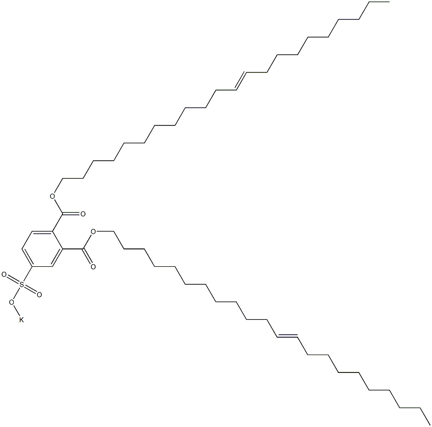 4-(Potassiosulfo)phthalic acid di(12-docosenyl) ester 구조식 이미지