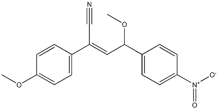 4-Methoxy-2-(4-methoxyphenyl)-4-(4-nitrophenyl)-2-butenenitrile 구조식 이미지