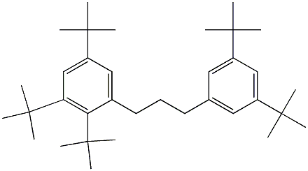 1-(2,3,5-Tri-tert-butylphenyl)-3-(3,5-di-tert-butylphenyl)propane Structure