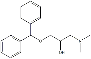 1-(Diphenylmethoxy)-3-dimethylamino-2-propanol Structure