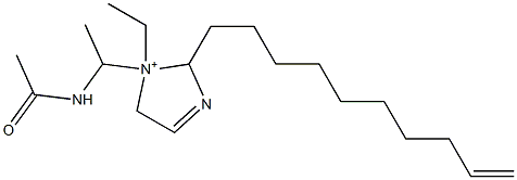 1-[1-(Acetylamino)ethyl]-2-(9-decenyl)-1-ethyl-3-imidazoline-1-ium 구조식 이미지