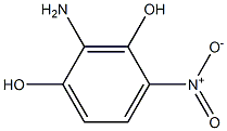 2-Amino-4-nitroresorcinol 구조식 이미지