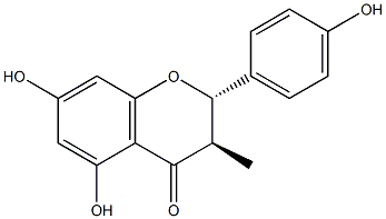 (2S,3R)-2,3-Dihydro-3-methyl-4',5,7-trihydroxyflavone 구조식 이미지