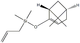 Allyl[[(1R,5R)-7,7-dimethylbicyclo[3.1.1]hept-2-en-2-yl]oxy]dimethylsilane 구조식 이미지