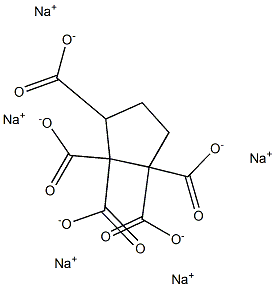 1,1,2,2,3-Cyclopentanepentacarboxylic acid pentasodium salt Structure