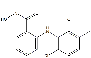 2-(2,6-Dichloro-3-methylphenylamino)-N-methylbenzohydroxamic acid 구조식 이미지