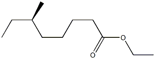 [R,(-)]-6-Methyloctanoic acid ethyl ester 구조식 이미지