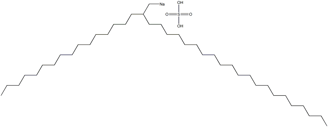 Sulfuric acid 2-hexadecyltricosyl=sodium salt 구조식 이미지