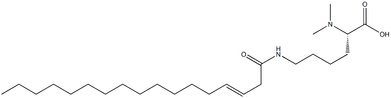 N6-(3-Heptadecenoyl)-N2,N2-dimethyllysine Structure