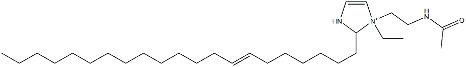 1-[2-(Acetylamino)ethyl]-1-ethyl-2-(7-henicosenyl)-4-imidazoline-1-ium Structure