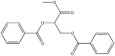 (+)-2-O,3-O-Dibenzoyl-L-glyceric acid methyl ester Structure