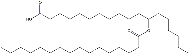 12-Palmitoyloxystearic acid 구조식 이미지
