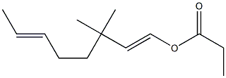 Propionic acid 3,3-dimethyl-1,6-octadienyl ester 구조식 이미지