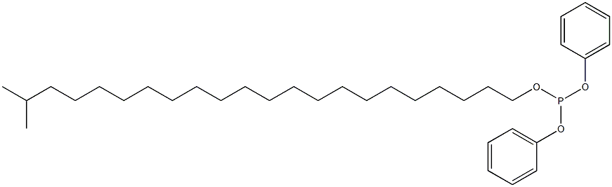 Phosphorous acid diphenyl 21-methyldocosyl ester Structure