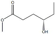 (S)-4-Hydroxyhexanoic acid methyl ester 구조식 이미지