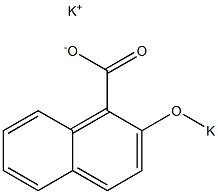 2-Potassiooxy-1-naphthoic acid potassium salt 구조식 이미지