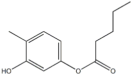 Valeric acid 3-hydroxy-4-methylphenyl ester 구조식 이미지